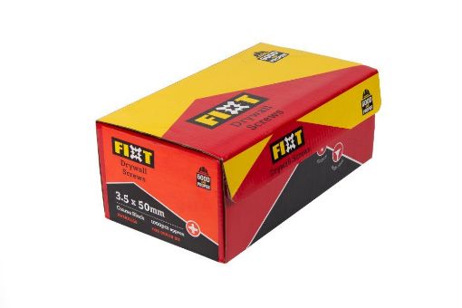 Picture of  FIXT DRYWALL SCREW 3.5 x 50mm COARSE BLACK (1000 pcs)