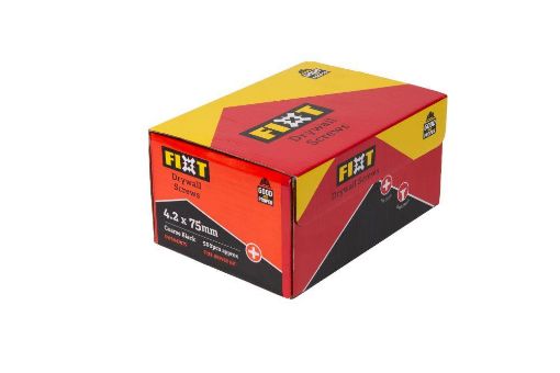 Picture of  FIXT DRYWALL SCREW 4.2 x 75mm COARSE BLACK (500 pcs)