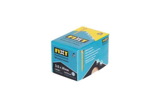 Picture of  FIXT PERFORMANCE WOODSCREWS 3.5 X 16mm CP (Box 200)