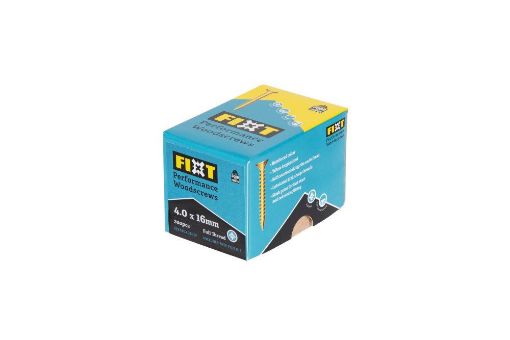 Picture of  FIXT PERFORMANCE WOODSCREWS 4.0 X 16mm CP (Box 200)