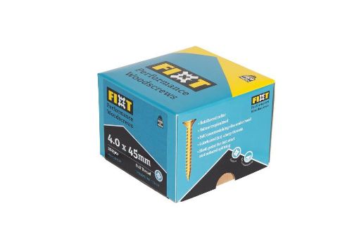 Picture of  FIXT PERFORMANCE WOODSCREWS 4.0 X 45mm CP (Box 200)