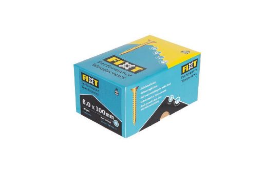 Picture of  FIXT PERFORMANCE WOODSCREWS 6.0 X 100mm CP (Box 100)